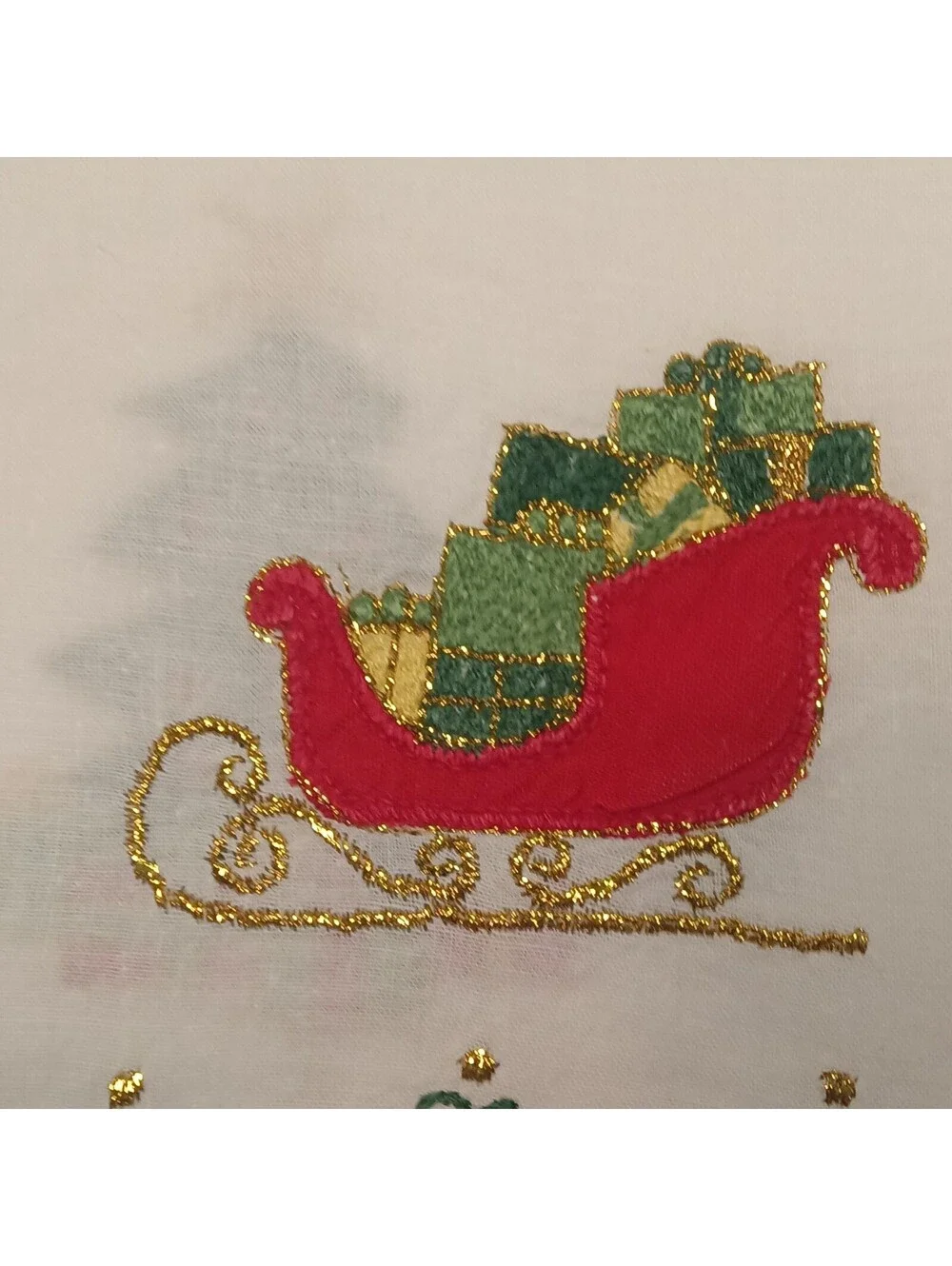 Lillian Vernon 215F 4 Appliqued Christmas Angel Guest Towels Cotton Napkins